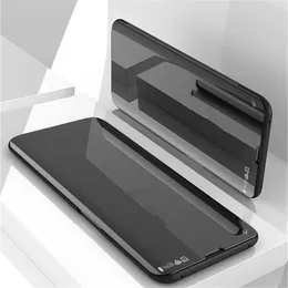 Przypadki dla Huawei P Smart 2021Case Clear Smart View Leather 360 Flip Stand Full Cover Case dla P Inteligentne 2020 Y7A Y9A Wstrząsy na wstrząsy Fundas