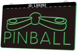 LS0292 Pinball Game Room 3D-Gravur LED-Lichtschild Großhandel Einzelhandel