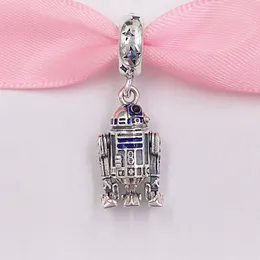 Pandora Smycken 925 Sterling Silver Making Kit Star Warrs R2D2 Dangle Charm Chain Bead Bangel Armband för kvinnor Originalflickor Snake DIY Necklace Box 799201C01