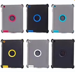 shockproof Robot Heavy Duty tpu+pc anti-fall protective Tablet PC Cases & Bags for ipad 2/3/4