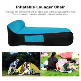 Inflatable Lounger Chair With Carry Bag Fast Inflate Air Sofa Sleeping Bed Outdoor Couch For Travelling Camping Pool Beach Bags