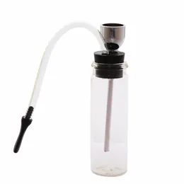ガラス瓶の水道管の携帯用小型小型Hookah Shisha Tabaccoの喫煙パイプ金属製のチューブフィルターアクセサリー