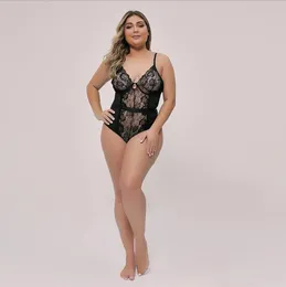 Talla Grande Lencería Sexy Mujeres Erótica Encaje Profundo V ...
