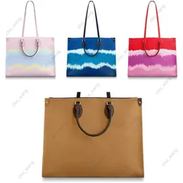 Mode AB Zwei Seiten Shopping Große bunte Taschen Echtleder Multi-Stil Geldbörse Luxurys Designer Frauen Männer Umhängetasche Echtes Material Handtasche Große Tote Dame Stil