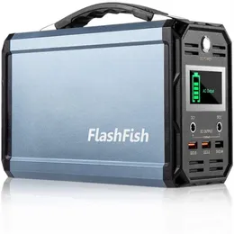 USA STOCk FlashFish 300W Solar Generator Battery 60000mAh Portable Power Station Camping Potable Battery Recharged, 110V USB Ports for CPAP a42