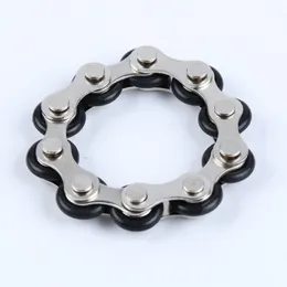 10 Knots Bike Chain Toy Key Ring Fidget Spinner Gyro Hand Metal Finger Keyring Bracelet Toys Reduce Decompression Anxiety Anti Stress For Kids Adult Student