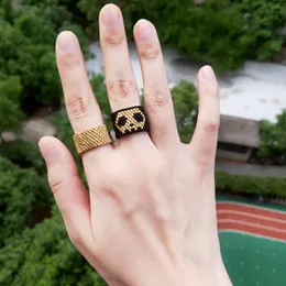 Cluster Rings FAIRYWOO Boho Beach Ethnic Skeleton King Woven Ring Set Woman Man Golden Miyuki Beaded Handmade Friendship For Jewelry Gift