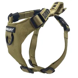 Dog Harness No Pull, Walking Pet with 2 Metal Rings and Handle Adjustable Breathable Oxford Soft Vest Easy Control Front 211022