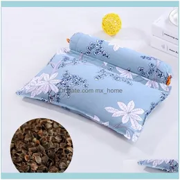 Supplies Textiles Home & Gardenhealth Care Buckwheat Husk Neck Support Cervical Protect Stripe Printing Pillows For Gift Travel Bedding Slee