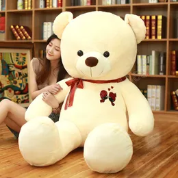 80cm duży miś pluszowa zabawka piękny gigantyczny niedźwiedź ogromne nadziewane miękkie lalki zwierząt zabawki dla dzieci prezent urodzinowy dla kochanka dziewczyny