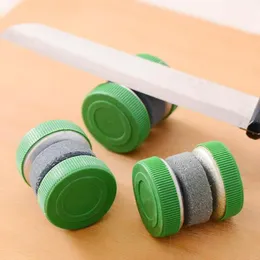 creative Round Knife Sharpener Household Grindstone Fast Sharpening Knives Stone Simple Grinder Whetstone Sharpeners Kitchen Tools JY0002