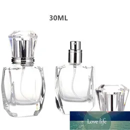 5 pcs / parti 30ml transparent glas parfymflaska Uppladdningsbar resefyllningsbar spruta