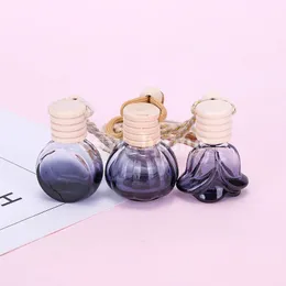 Home Decor Car Perfume Bottle Rose Pumpkin Shaped Glass Bottles Delicate Black Fragrance Air Freshener Essential Oils Diffuser