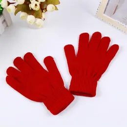 Unisex Winter Strickhandschuhe Mode Erwachsene Massivfarbe Warme Handschuhe Outdoor Frau Warme Ski-Handschuhe Weihnachten Geschenke
