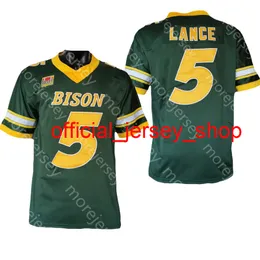 2021 NCAA NDSU North Dakota State Bison College Football Jersey Trey Lance Youth Adult All Stitched