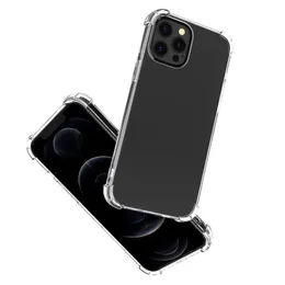 Per iPhone 14/13/12 mini Pro Max XS 11 Custodie trasparenti Soft TPU 1MM Cover posteriore anti-shock 200 pezzi / su
