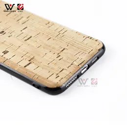 Wholesale In Stock 2022 Luxury Blank Cork Wood TPU Phone Cases For iPhone 7 8 11 12 13 Pro XR Wholsale Non-slip Cover