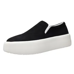 5cm Ökad loafers Män Skor Fall 2021 Mens Skor Japansk Enkel Casual Shoe Tjock Sole Lätta Lazy Sneakers