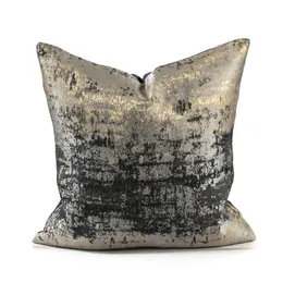 Cushion Decorative Pillow Black Gold Cushion Cover Couch Outdoor Decorative Case Modern Simple Luxury Texture Jacquard Art Home So313p