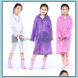 Raincoats Household Sundries Home & Garden Kid Hooded Poncho Child Fashion Long Rain Coat Waterproof Windproof Raincoat Thicken Outdoor Port