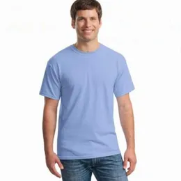 Summer Men's Cotton White Casual Short Sleeve Tshirt kan anpassas kläder Camisas Crewneck Baggy Poleras Blusas T-shirts