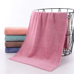 Havlu Coraline Yüz Mikrofiber Emici Spa Daha Kalın Hızlı Kuru Bez Mutfak Banyo Ev Havlu Toalla