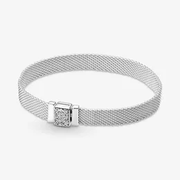 Designer jóias 925 pulseira de prata Charm bead encaixos pandora reflexões reflexões cintilantes pulseiras de corrediça grânulos estilo europeu encantos frisados ​​Murano