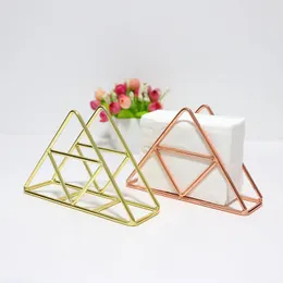 Tissue Boxes & Napkins 1Pc Nordic Iron Napkin Holder Restaurant Dinner Table Storage Rack Paper Towel Dispenser