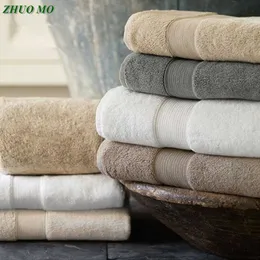 Algodão Egípcio Toalha de Beach Terry Bath Towels Quarto 70 * 140cm 650g Sólido de luxo grossa para sala de spa adultos 210728