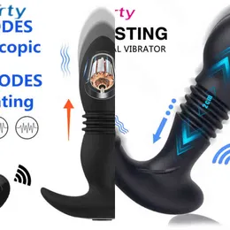 NXY Sex Vibrators Bluetooth Thrusting Dildo Big Butt Plug Anal App Control Man Prostata Massage Anus spel för män Gay 18 + 1220