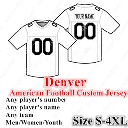 4XL Custom Football Jersey Teddy Bridgewater Melvin Gordon III Jerry Jeudy Tim Patrick Albert Okwuegbunam von Miller Noah Fant Javonte Williams K. J. Hamler John Elway