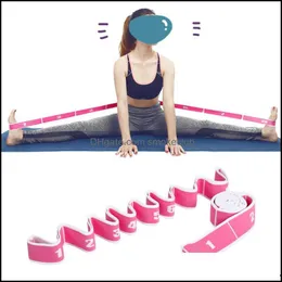 Widerstandsausrüstung liefert Sport im FreienWiderstandsbänder Yoga PL Strap Gürtel Polyester Latex Elastic Latin Dance Stretching Band Loop
