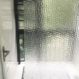 Waterproof 3D Thickened Transparent Shower Curtain Multi-Size With Hooks Bathing Sheer Home Decoration Bathroom Accessaries D25 210609