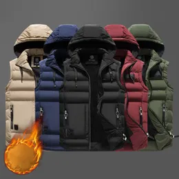 Men Loose Waistcoat Down Coats Fashion Trend Windproof Warm Thicken Hooded Puffer Jacket Designer Winter Luxury Casual Vest Puff Jackets