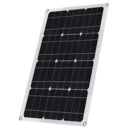 40W 18V / 5V Utgång Mono Solpanel Dubbla USB-port Monokristallina Flexibel för bil RV båtbatteri