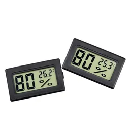 Aktualisiertes eingebettetes digitales LCD-Thermometer, Hygrometer, Temperatur- und Feuchtigkeitstester, Kühlschrank, Gefrierschrank, Messgerät, Monitor in Schwarz und Weiß