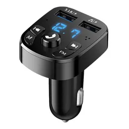 Wireless Blue tooth Handsfree Car Accessories Kit Fm Transmitter Player Dual Usb Charger Bluetooth Hands-free Car-Mp3-Player