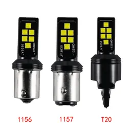 4PCS / Lot Super Bright Lights 1156 1157 T20 7440 7443 3030 12SMD LED-lampor Bil Turn Signal Light Auto Bromslampa TaillightS12V