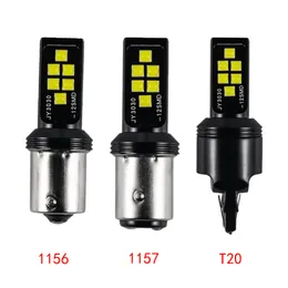 4 pçs / lote Super luzes brilhantes 1156 1157 T20 7440 7443 3030 12smd lâmpadas LED curvas de carro luz luz auto lâmpada de freio taillights12v