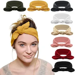 Mulheres suaves coelho orelhas de cabelo faixa de cabelo acessórios lavagem face headband cosmético largo abate headbands hairss ornamentos para menina zyy1058