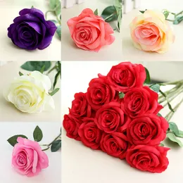 Artificial Flower Rose Silk Real Touch Peony Decorative Party Wedding Decorations Christmas Decor
