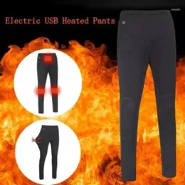Męskie spodnie Samoporządkowane Thermals USB Elektryczne podgrzewane ciepłe zimowe cieplejsze spodnie elastyczne XIn-1
