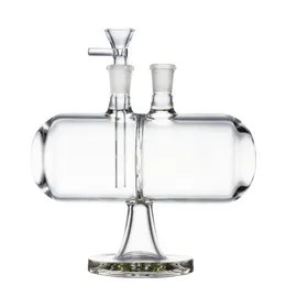 Glasbong Infinity Waterfall Invertible Gravity Wasserpfeifen Tabakbongs Farbiges Grundöl Dab Rigs 14 mm Innengelenk Wasserpfeifen mit Schüssel XL-2061