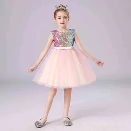 Keaiyouhuo 3-12 YRS Koronki Nastolatki Dzieci Dziewczyny Ślubna Dziewczyna Dress Elegancka Princess Party Page Calal Dress Dress Baby Dress G1129