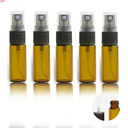 500 x 5 ml Amber Travel Liten påfyllningsbar parfymflaska 1/6oz Brown Glass Fragrance Atomizer Mist Spray Liquid ContainerHigh Qty