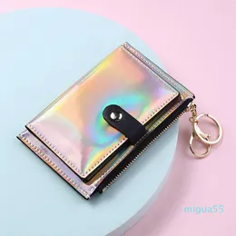 Wallets Women PU Laser Multifunctional Hasp Credit Card Holders Mix Color