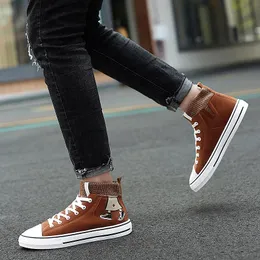 Boots Boty Canvas Spring White Cuero Coturno On Man Zapatos Man Sale Korean Sport Sapatos slip de lona Black Shoe Men Causal