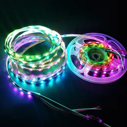 6mm Width 12V WS2811 IC 5050 SMD RGB LED Pixel Flexible Strip Light Tape 60LEDs/m Addressable Dream Magic Color Changing IP20 Narrow