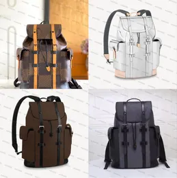 High Quality designer luxury Backpacks CHRISTOPHER Handbag Shouler Bag Shoulder Bags Black Genuine Leather Embossing Fashion water proof Travelling Backpack