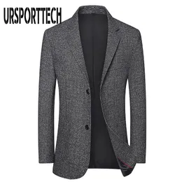 ursporttech men blazer agguritize ascal slim fit suit stuck male blaid blaid men coat terno masculino plus size 220310